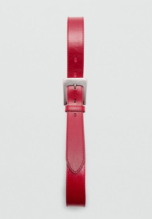 MANGO - Belt ruby - red