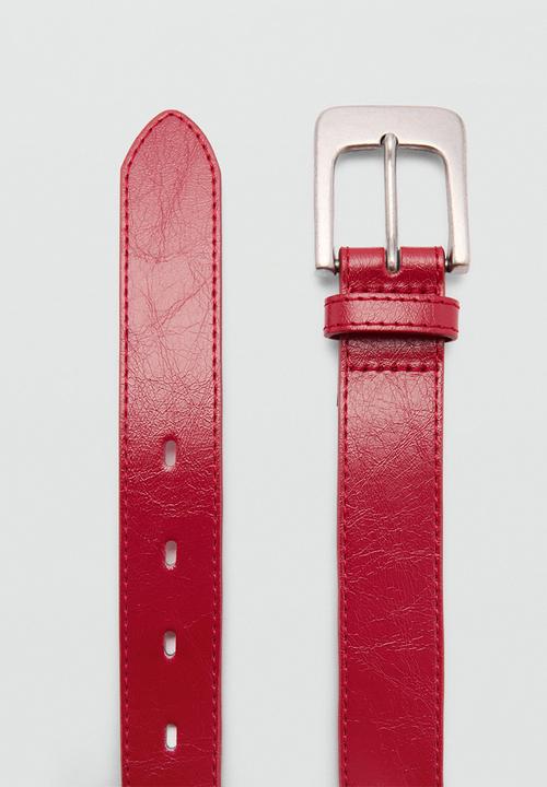 MANGO - Belt ruby - red