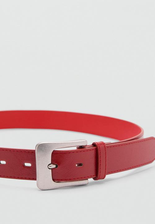 MANGO - Belt ruby - red