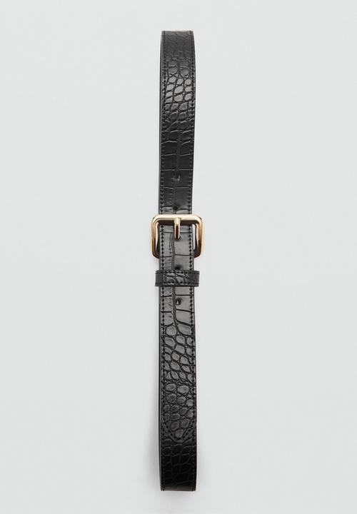 MANGO - Belt coqui - black