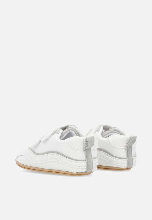 Pop Candy - Twin velcro strap sneakers - grey & white