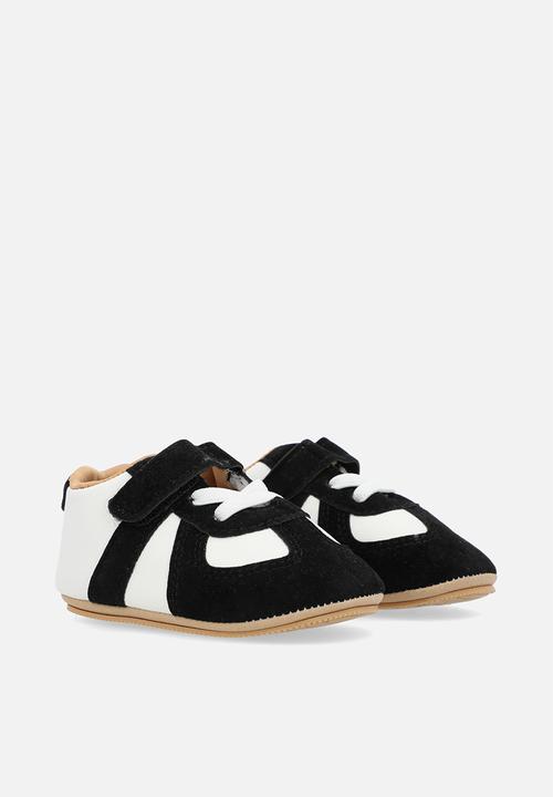 Pop Candy - Lace velcro sneakers - black & white
