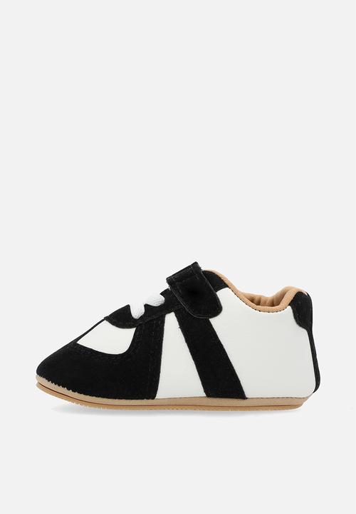 Pop Candy - Lace velcro sneakers - black & white