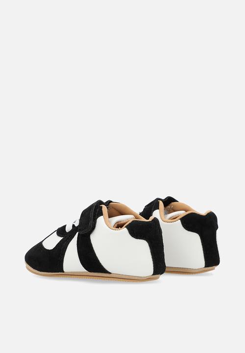 Pop Candy - Lace velcro sneakers - black & white
