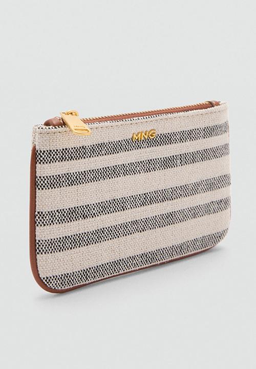 MANGO - Purse stripes - medium brown