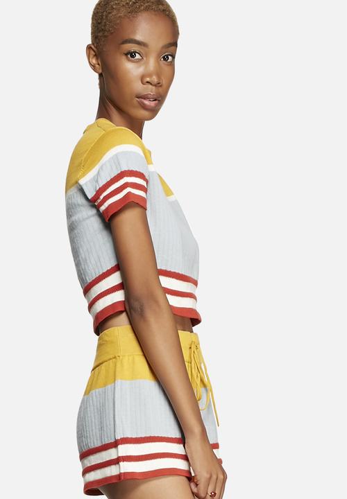 MINKPINK - Roller Derby Crop Knit Tee