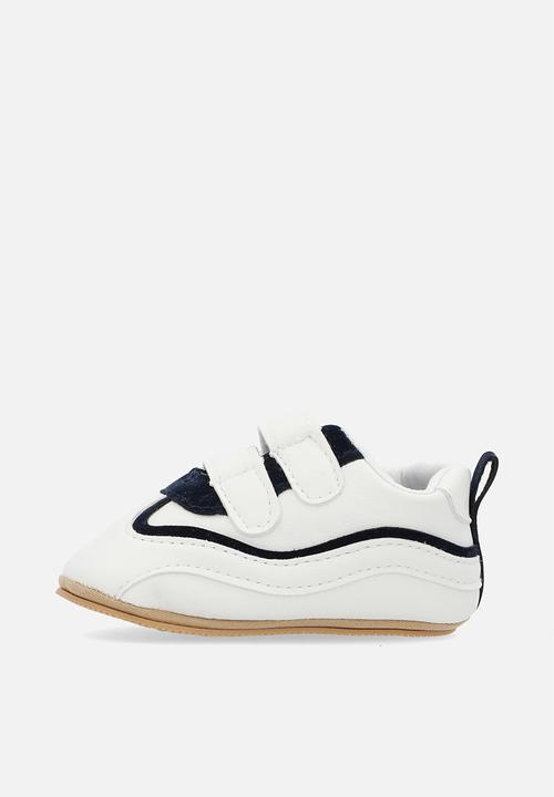 Pop Candy - Twin velcro strap sneakers - black & white