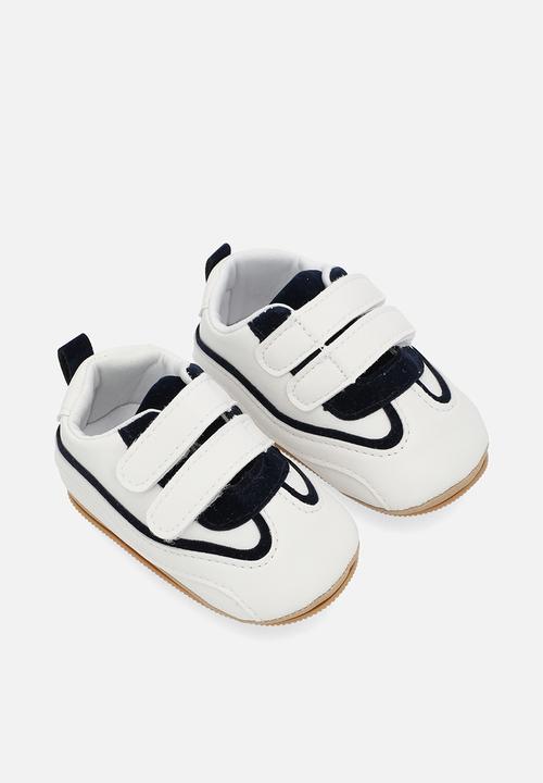 Pop Candy - Twin velcro strap sneakers - black & white