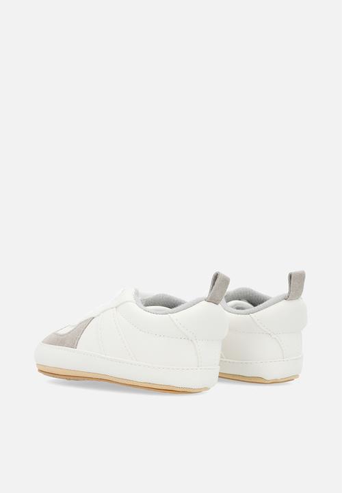 Pop Candy - Lace up sneakers - grey & white