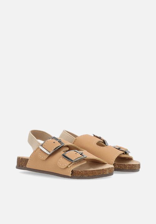 Pop Candy - Twin buckle sandals - stone