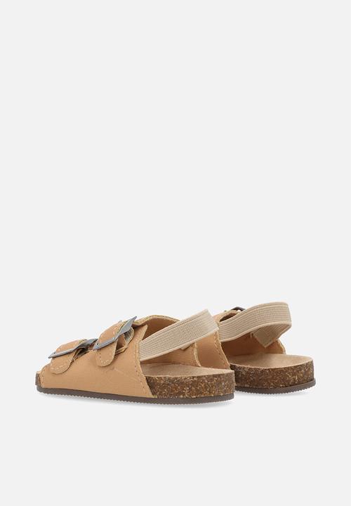 Pop Candy - Twin buckle sandals - stone