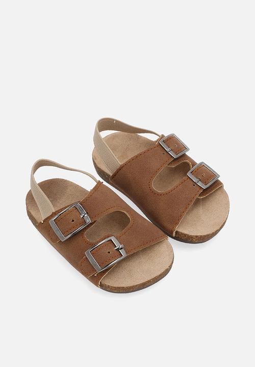Pop Candy - Twin buckle sandals - brown
