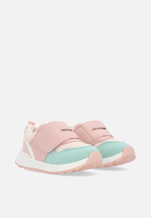 Pop Candy - Colour block sneakers - pink & sage green