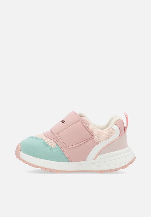 Pop Candy - Colour block sneakers - pink & sage green