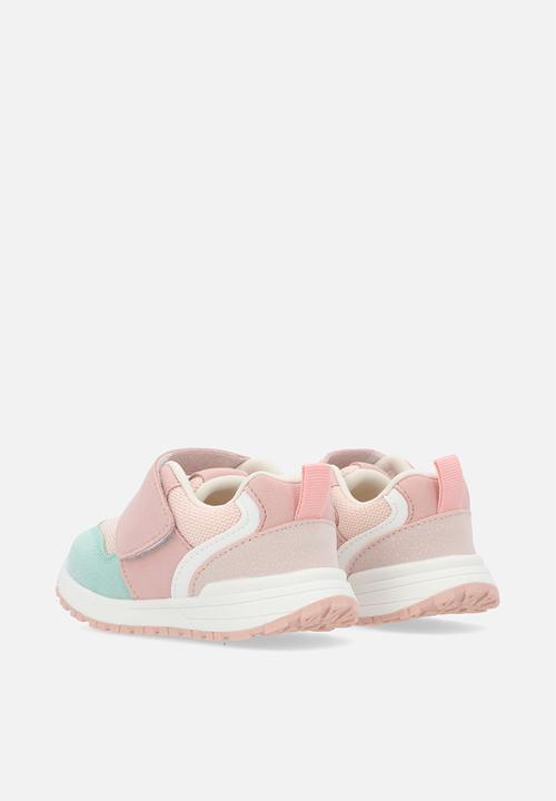 Pop Candy - Colour block sneakers - pink & sage green