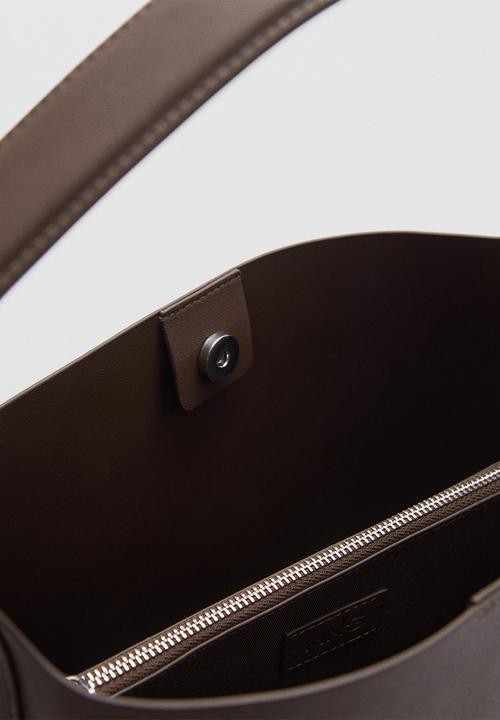 MANGO - Bag winnie - dark brown