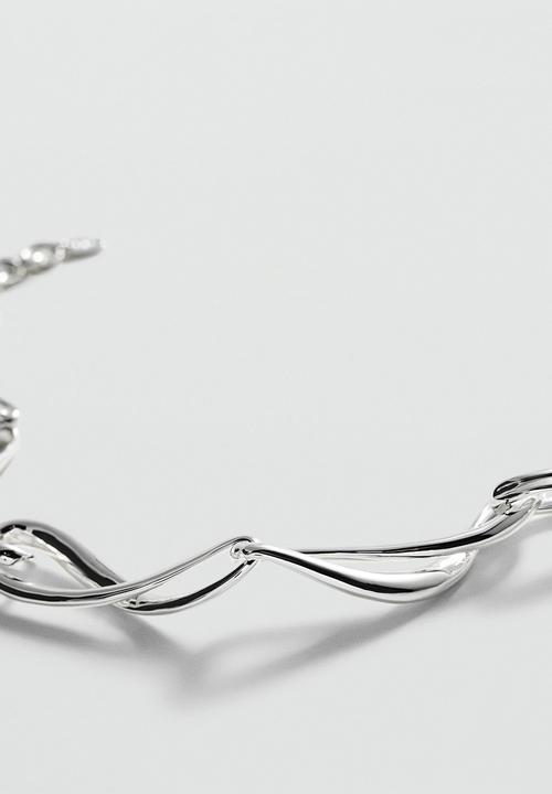 MANGO - Necklace coco - silver