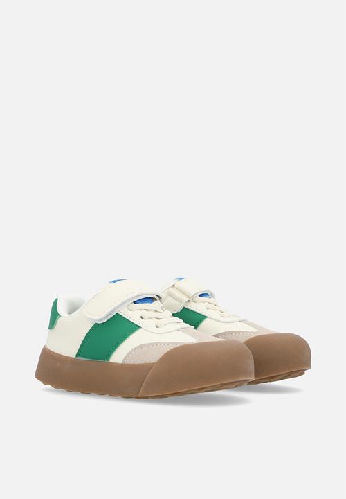 Pop Candy - Lace & velcro strap sneakers - brown