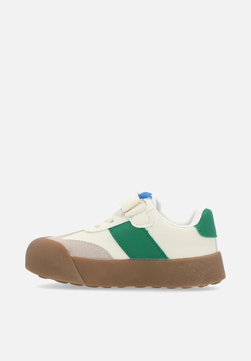 Pop Candy - Lace & velcro strap sneakers - brown