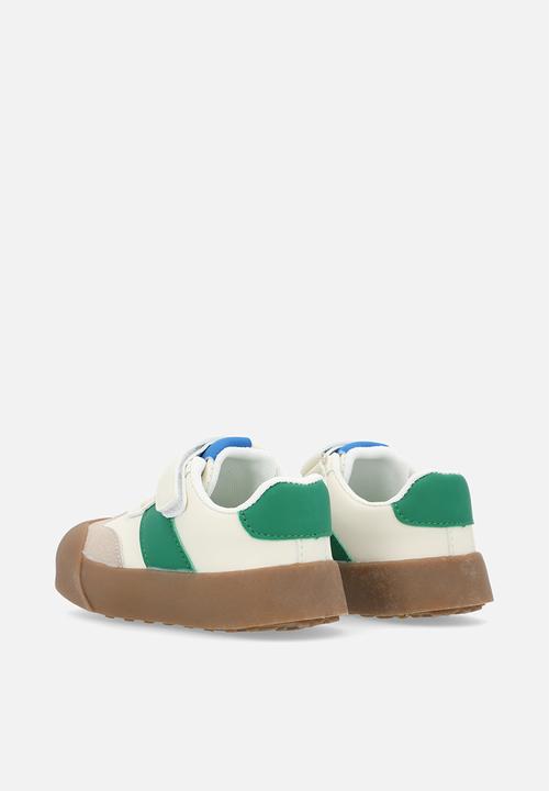 Pop Candy - Lace & velcro strap sneakers - brown