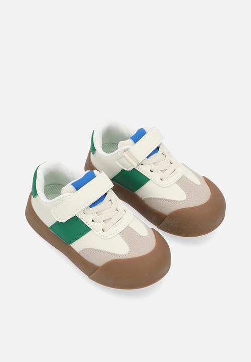 Pop Candy - Lace & velcro strap sneakers - brown