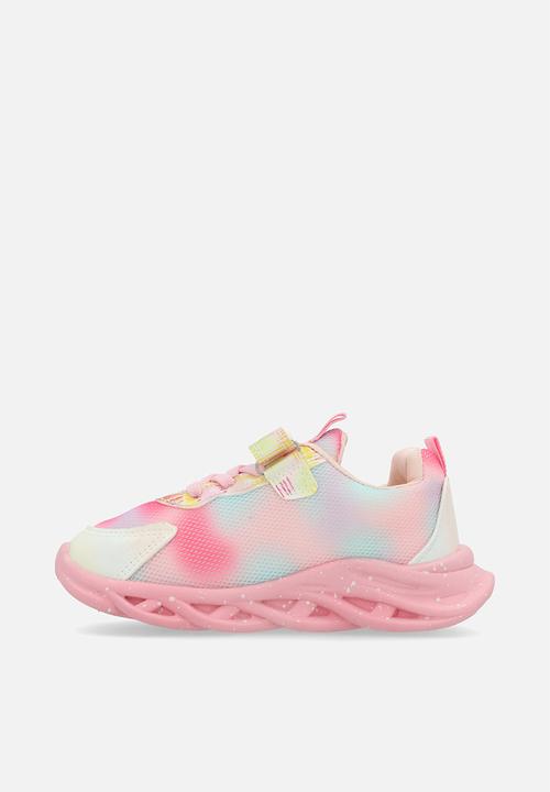 Pop Candy - Lace & adjustable fastener strap sneakers - pink/unicorn