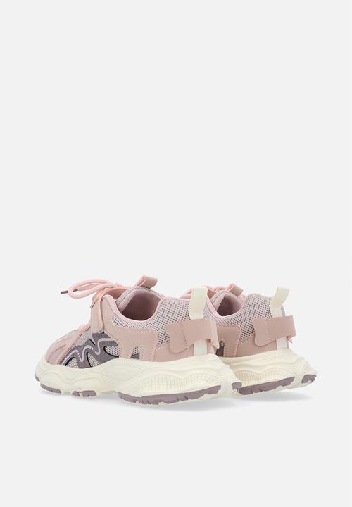 Pop Candy - Velcro & lace sneakers-lilac