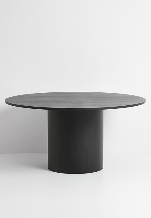 Sixth Floor - Halle wooden dining table - black