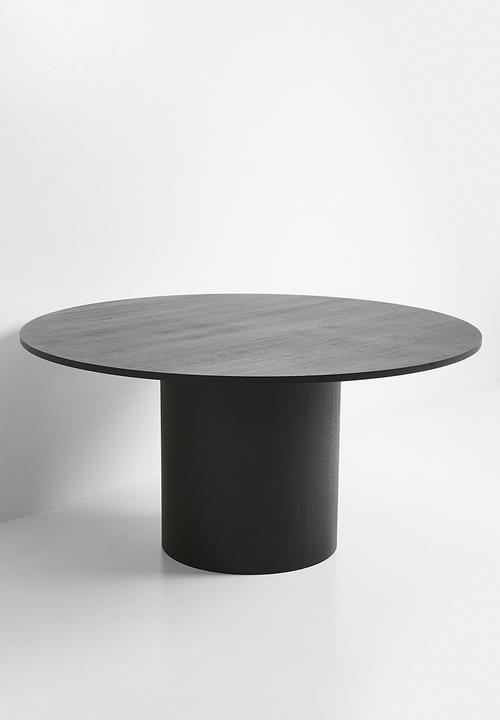 Sixth Floor - Halle wooden dining table - black