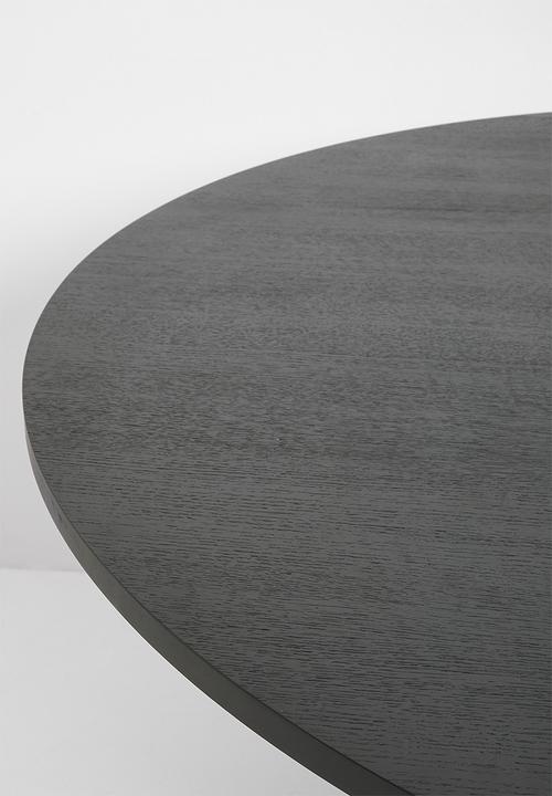 Sixth Floor - Halle wooden dining table - black