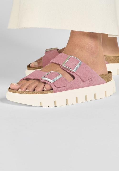 Birkenstock - Arizona chunky suede leather narrow - candy pink