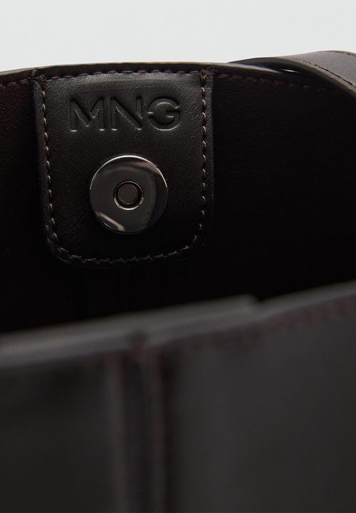 MANGO - Totes bag puala-red - dark brown