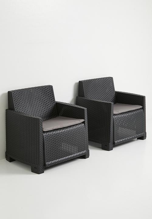 H&S - Italia Garden Furniture set - anthracite