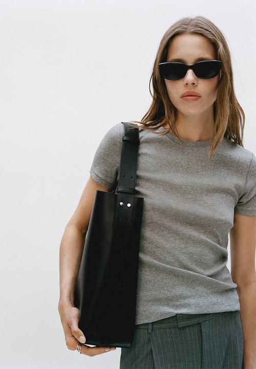 MANGO - Bucket bag puala - black
