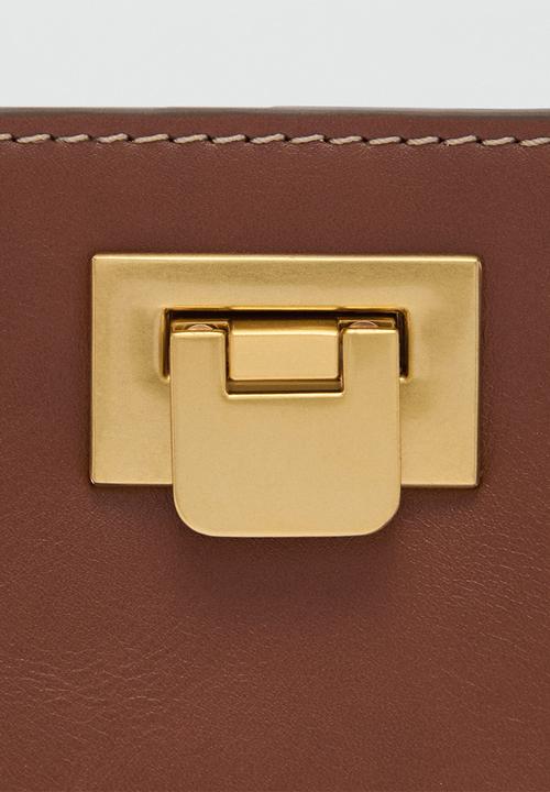 MANGO - Bucket bag mike - medium brown