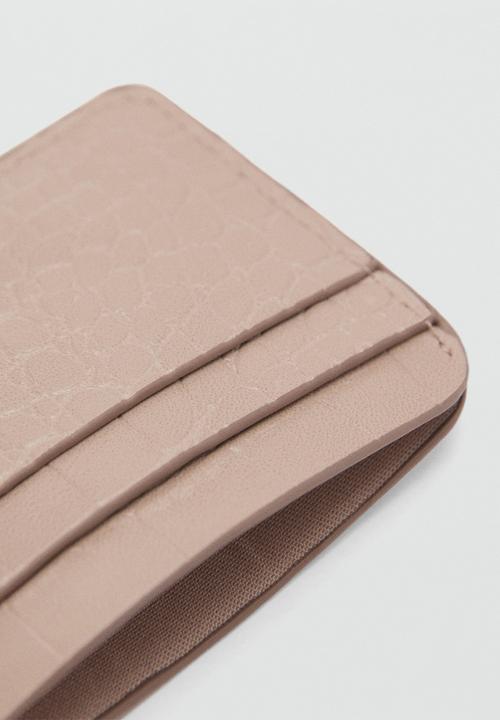 MANGO - Card holder leanor - light pastel brown