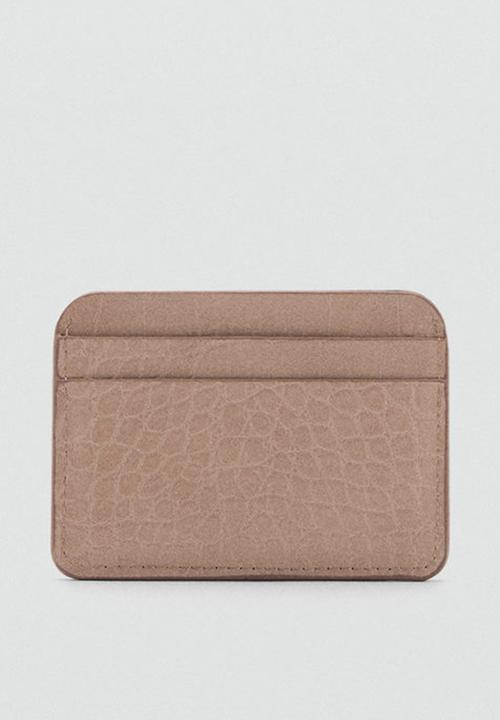 MANGO - Card holder leanor - light pastel brown