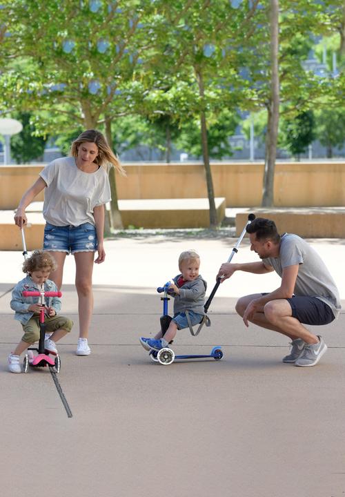 MICRO - Mini 3in1 deluxe plus scooter - pink led