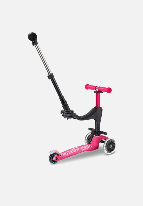 MICRO - Mini 3in1 deluxe plus scooter - pink led