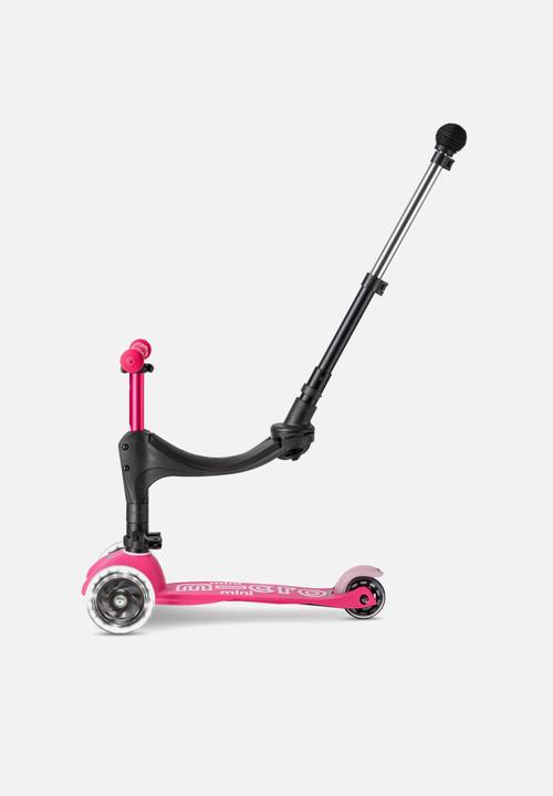 MICRO - Mini 3in1 deluxe plus scooter - pink led