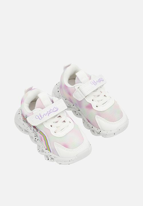 Pop Candy - Lace & adjustable strap sneakers - white/unicorn