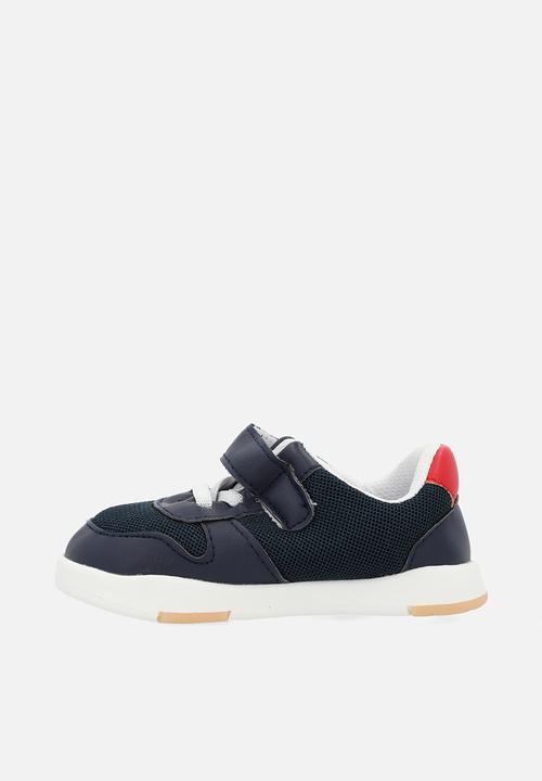 Pop Candy - Adjustable strap fastener sneakers-navy blue
