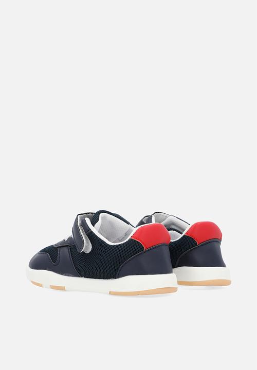 Pop Candy - Adjustable strap fastener sneakers-navy blue