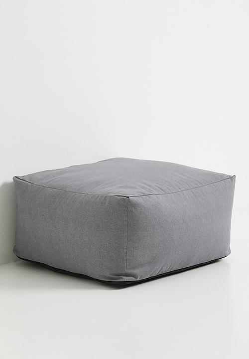Sixth Floor - Plaza patio ottoman- charcoal