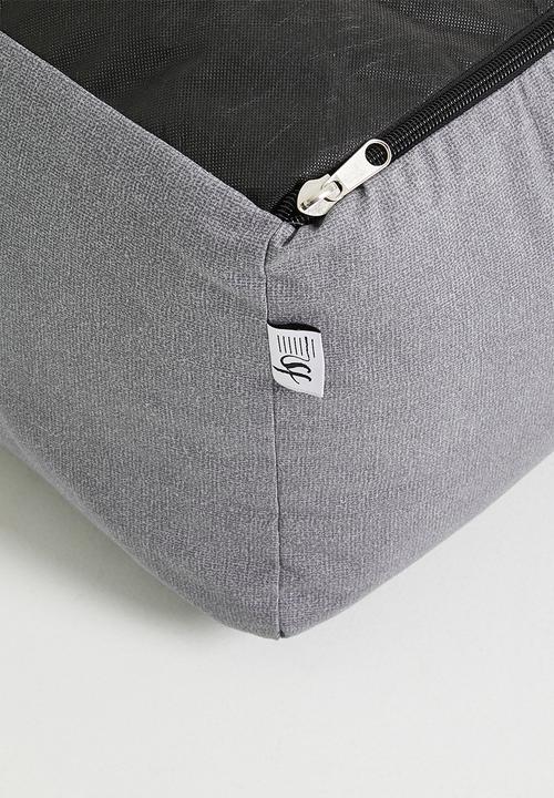 Sixth Floor - Plaza patio ottoman- charcoal