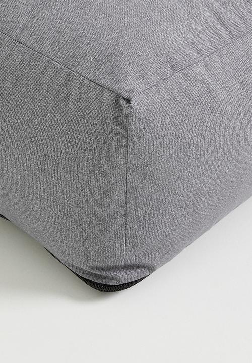 Sixth Floor - Plaza patio ottoman- charcoal