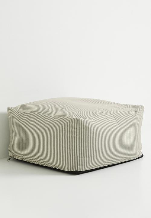 Sixth Floor - Plaza patio ottoman- green