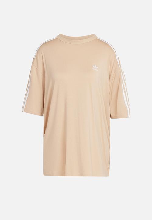 adidas Originals - Plus 3 Stripe Tee Os - Magic Beige