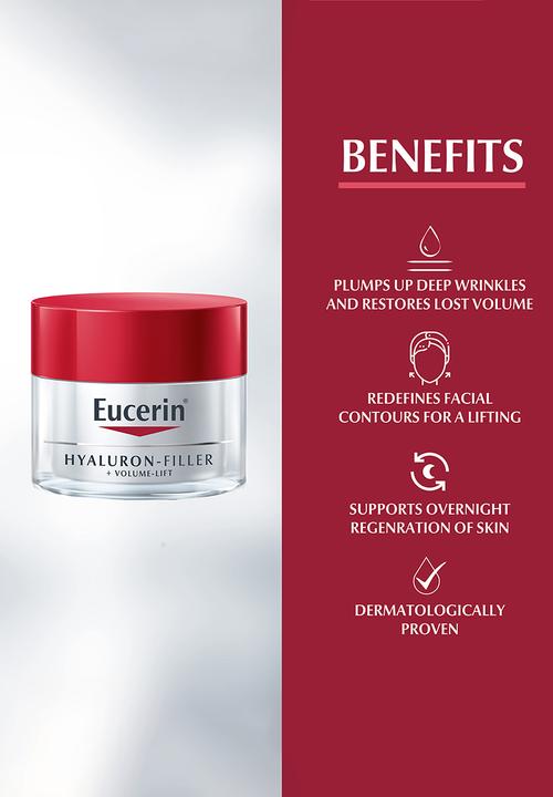 Eucerin - Hyaluron Filler + Volume Lift Anti-Age Face Night Cream, 50ml