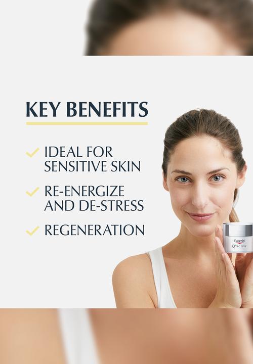 Eucerin - Q10 Active Face Night Cream, Anti-Wrinkle, for Dry Skin, 50ml